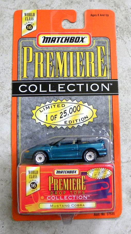 Muatang Cobra “Green – 1 of 25,000”! (Matchbox “Premiere World Class Drop Tops” Limited Edition Collection Series-16) “Rare-Vintage” (1998) 