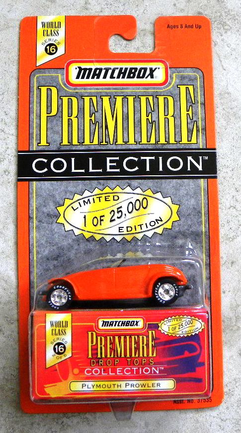 Plymouth Prowler “Orange – 1 of 25,000”! (Matchbox “Premiere World Class Drop Tops” Limited Edition Collection Series-16) “Rare-Vintage” (1998) 