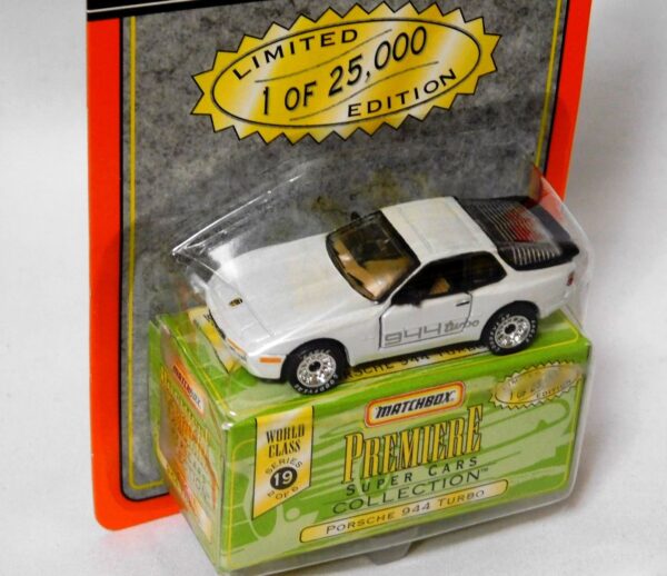 Porsche 944 Turbo “Pearl White – 1 of 25,000”! (Matchbox “Premiere World Class Super Cars” Limited Edition Collection Series-19) “Rare-Vintage” (1998)