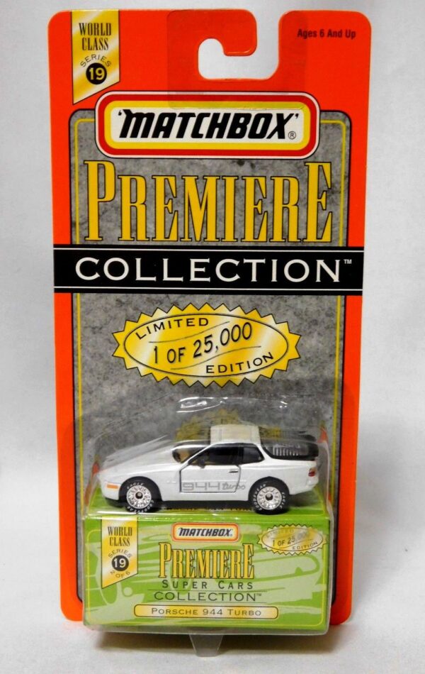 Porsche 944 Turbo “Pearl White – 1 of 25,000”! (Matchbox “Premiere World Class Super Cars” Limited Edition Collection Series-19) “Rare-Vintage” (1998)