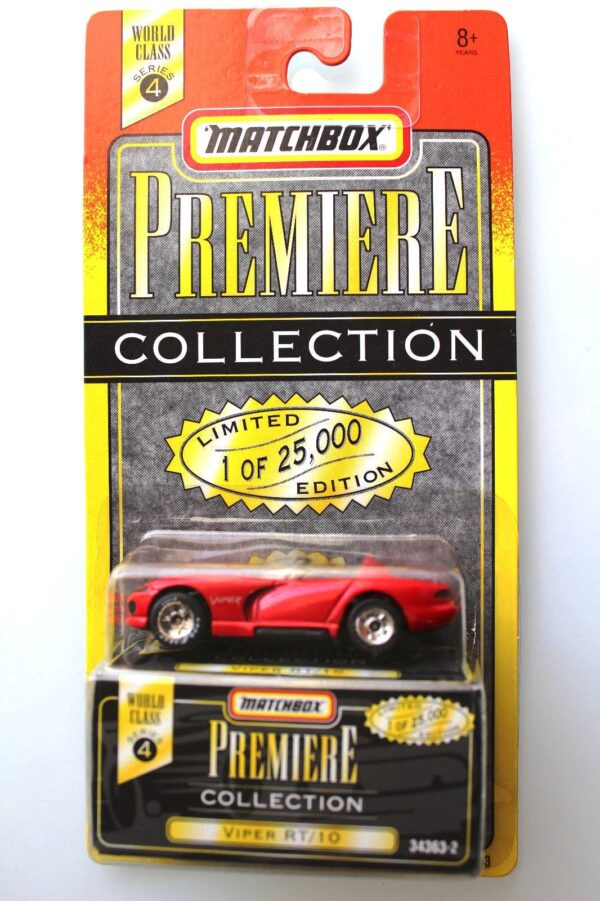 Viper Rt/10 “Red- 1 of 25,000”! (Matchbox “Premiere World Class” Limited Edition Collection Series-4) “Rare-Vintage” (1996) 