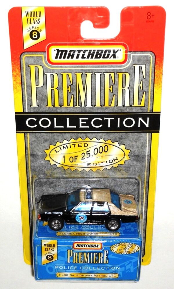 Series-8 Flordia Highway Patrol LTD Flordia Highway Patrol “Black & Tan- 1 of 25,000”! (Matchbox “Premiere World Class Police” Limited Edition Collection Series-8) “Rare-Vintage” (1997)