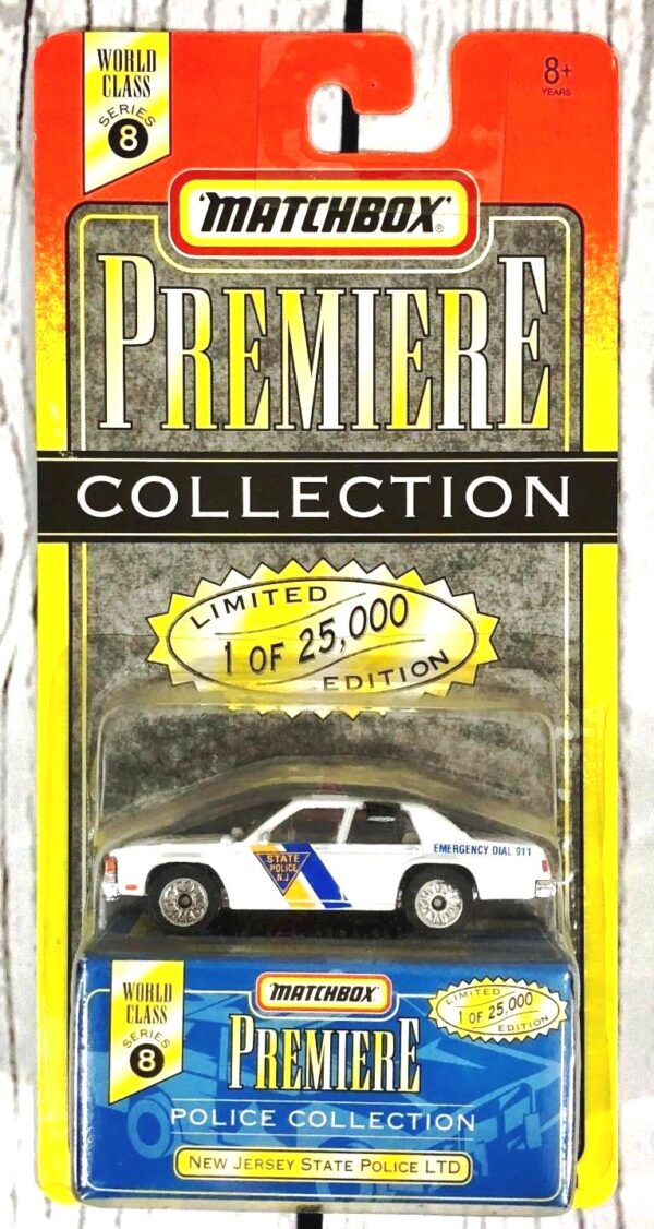 New Jersey State Police LTD “White- 1 of 25,000”! (Matchbox “Premiere World Class Police” Limited Edition Collection Series-8) “Rare-Vintage” (1997) 