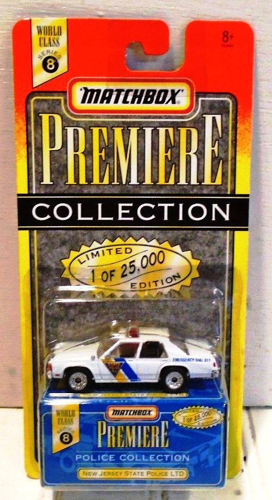 New Jersey State Police LTD “White- 1 of 25,000”! (Matchbox “Premiere World Class Police” Limited Edition Collection Series-8) “Rare-Vintage” (1997) 