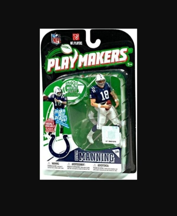 2010 McFarlane NFL Play Makers Peyton Manning (Blue & White) S-1 (1)