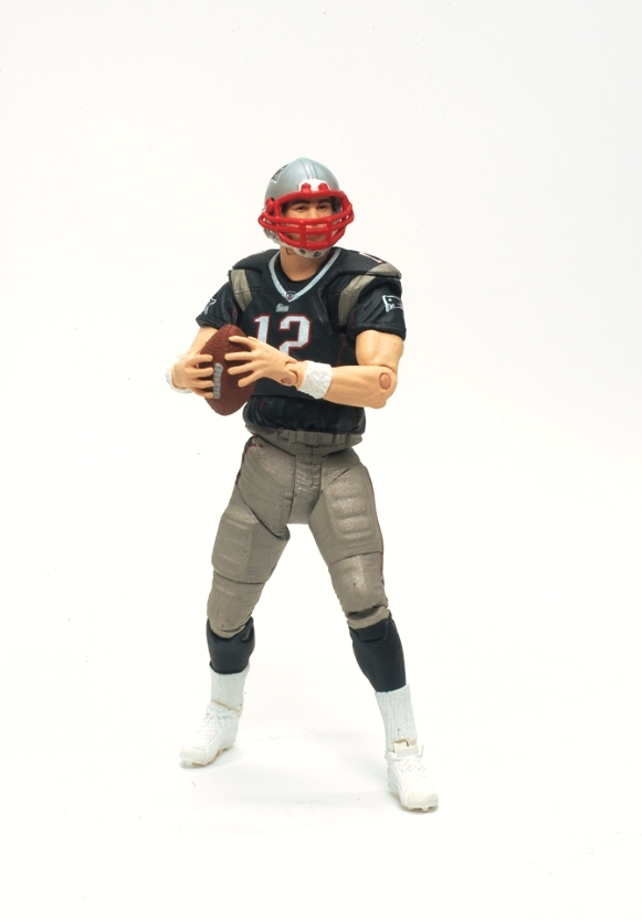2010 McFarlane NFL Play Makers Tom Brady (Blue & Gray) Series-1 (2)