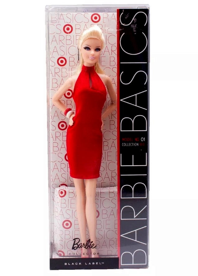 Barbie Basics Model No Collection Red Series Platinum Blonde Red