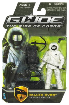SNAKE EYES Arctic Assault Snake Eyes “Arctic Assault”! (G.I. JOE The Rise of Cobra Movie”) Series “Rare-Vintage” (2009)