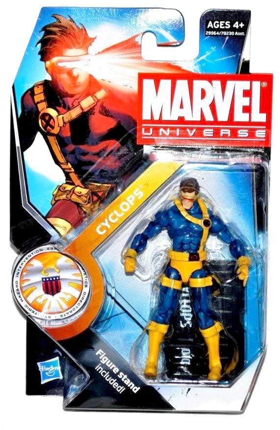 Rare 2011 Marvel Mega Bloks Series 3 Retired Cyclops w/ Stand Collectible Figure 