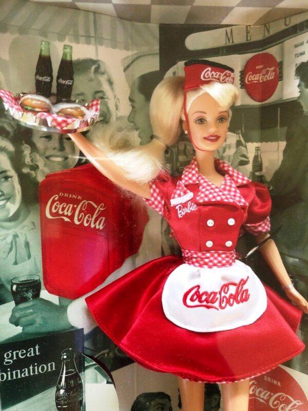 Coca-Cola Barbie (“Waitress-First In The Coca-Cola Barbie Series” Collector Edition) “Rare-Vintage” (1999)