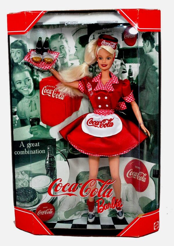 Coca-Cola Barbie (“Waitress-First In The Coca-Cola Barbie Series” Collector Edition) “Rare-Vintage” (1999)