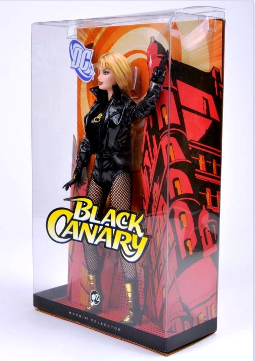 Black Canary Barbie ("Mattel-DC Comics Controversy Doll-Recalled"...