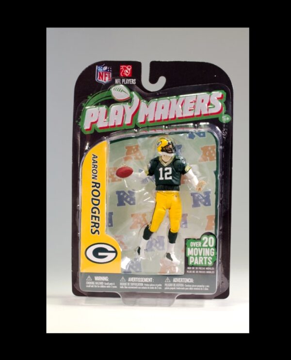 2012 McFarlane NFL Play Makers Aaron Rodgers (Green & Yellow) S-3 (1)