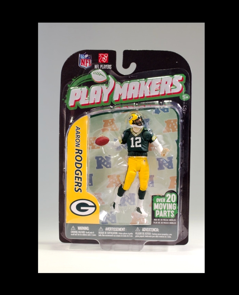 2012 McFarlane NFL Play Makers Aaron Rodgers (Green & Yellow) S-3 (1)
