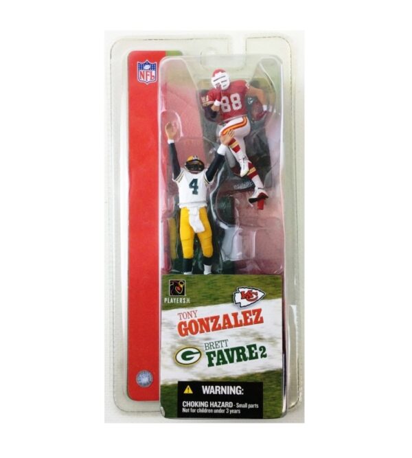 2004 McFarlane Brett Favre-Tony Gonzalez 3-inch (2-Pack) S-2 (1)