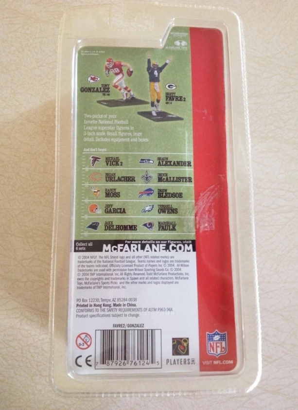 2004 McFarlane Brett Favre-Tony Gonzalez 3-inch (2-Pack) S-2 (3)