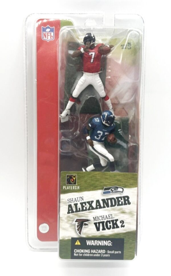 2004 McFarlane Michael Vick-Shaun Alexander 3-inch (2-Pack)-1