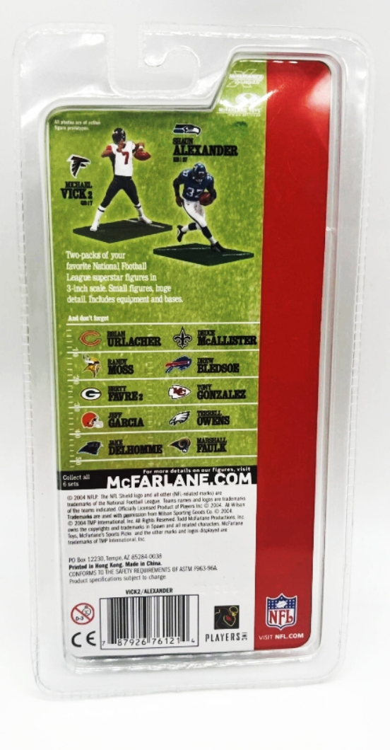 2004 McFarlane Michael Vick-Shaun Alexander 3-inch (2-Pack)-2