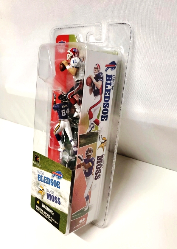 2004 McFarlane Randy Moss-Drew Bledsoe 3-inch (2-Pack) (2) 2004 McFarlane Randy Moss-Drew Bledsoe 3-inch (2-Pack) (2)