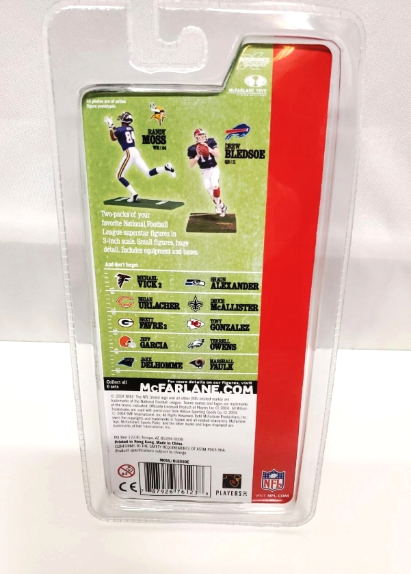 2004 McFarlane Randy Moss-Drew Bledsoe 3-inch (2-Pack) (3) 2004 McFarlane Randy Moss-Drew Bledsoe 3-inch (2-Pack) (3)