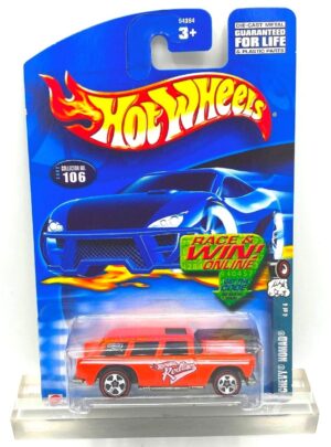 2002-A Hotwheels Red Lines Chevy Nomad #04 of #4 Orange=8 (1)