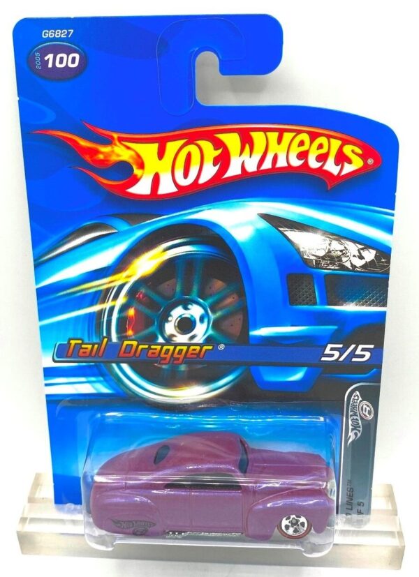 2005 Hotwheels Red Lines Tail Dragger #5 of #5 Purple=3 (2) 2005 Hotwheels Red Lines Tail Dragger #5 of #5 Purple=3 (2)