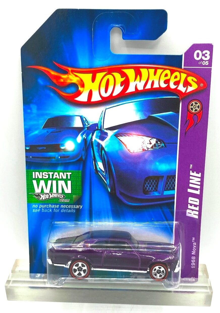 2006 Hotwheels Red Lines 1968 Nova #3 of #5 Purple=2 (1)