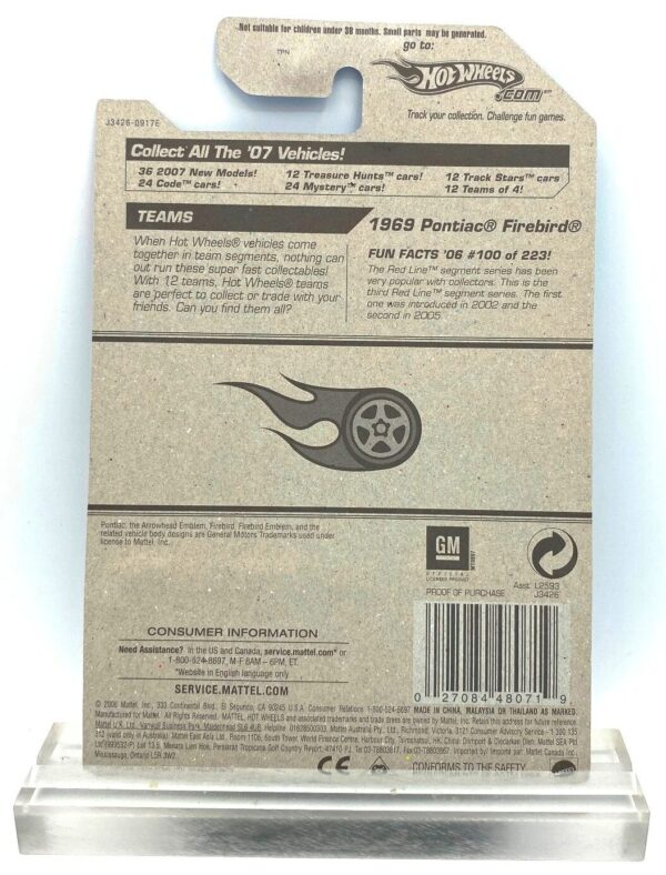 2006 Hotwheels Red Lines 69 Pontiac Firebird #5 of #5 Purple=1 (7)