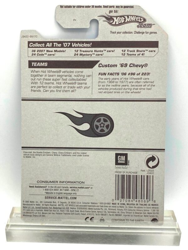 2006 Hotwheels Red Lines Custom '69 Chevy #1 of #5 Green=2 (11) 2006 Hotwheels Red Lines Custom '69 Chevy #1 of #5 Green=2 (11)
