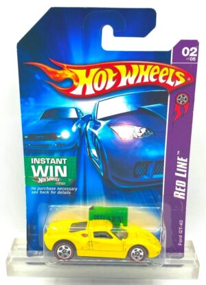 2006 Hotwheels Red Lines Ford GT-40 #2 of #5 Yellow=2 (1)
