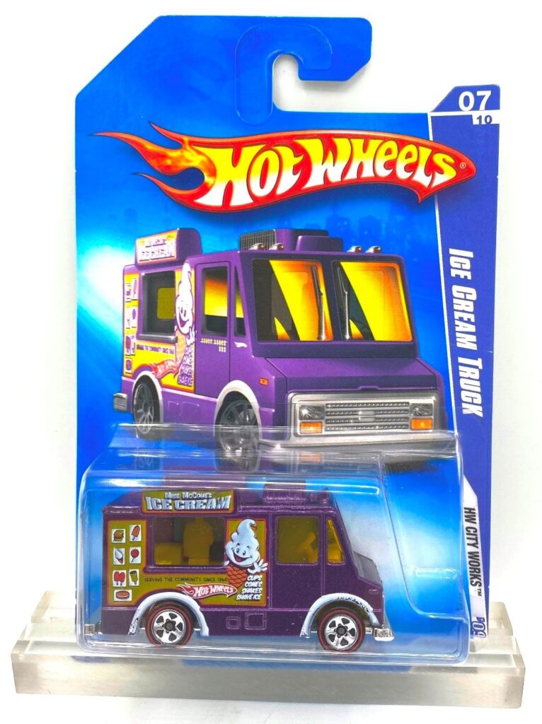 2009 HW City Works R L Ice Cream Truck #7 of #10 Purple=3 (1)