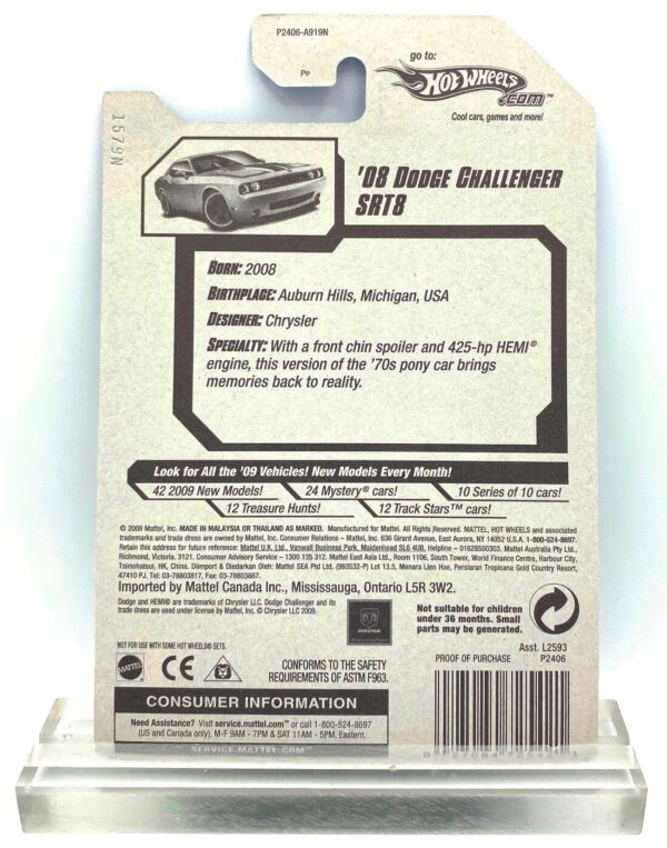 2009 Muscle Mania R L 08 Dodge Challenger #10 of #10 Green=2 (7) 2009 Muscle Mania R L 08 Dodge Challenger #10 of #10 Green=2 (7)