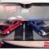 '65 - '66 Mustang Monthly Magazine-a '65 Mustang GT-500 Red & '66 Mustang Fastback Blue (Adult Collector) 100% Hotwheels Ltd Ed Series 1:64 Scale 2-Car Box Set) “Rare-Vintage” (2000)