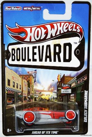 Boulevard GOLDEN SUBMARINE (Red/Gray) Ahead Of Its Time (Hotwheels “Collector Series 1:64 Scale”) “Rare-Vintage” (2011)