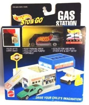 Custom Van - Black (HW 25 Years STO & GO Gas Station) 1994
