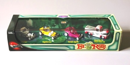 Ed 'Big Daddy' Roth (2000) Ed Roth “Big Daddy” (Hotwheels 100% "Exclusive  Limited Edition 1:64 Scale" Ed Roth Plexi-Case 4-Car Set) "Rare-Vintage" (2000)