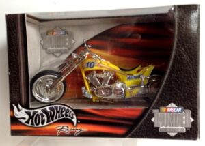 THUNDER RIDES Nesquik “#10 Yellow Motorcycle” (Hotwheels Nascar Racing 1:18 Scale Series) “Rare-Vintage” (2002) **This Item Is No-Longer Available From Mattel**      **All Our Photos Are Of Actual Items** Description & Product Information:  ***Please View Photographs!***THUNDER RIDES Nesquik “#10 Yellow Motorcycle” **Please Note “Product Information”: This Collector Plate, Action Figure Has a 18+ Years Age Factor and are no longer available from the Manufacture (“Discontinued”), Packaging “May Have” Slight Shelf Wear (Slightly Bent Cardboard Corners, Dents in Plastic Areas, Minor Scratches, Also Some Packaging Clarity Distortment “May Occur”, Due to aging Packaging Only etc). Figure (s) and all accessories inside packaging are perfect and come sealed in their “Original Factory Released Format Packaging”!! *This Limited Edition 1:18 Scale, was Released In “2002” from Mattel. https://nowandthencollectibles.com/ https://nowandthencollectibles.com/ https://nowandthencollectibles.com/ https://www.mattel.com/en-us **("HOTWHEELS -NASCAR MOTORCYCLE COLLECTIBLE SERIES")** Brand: HOTWHEELS THUNDER RIDES COLLECTIBLE CYCLES... Series: NASCAR THUNDER RIDES COLLECTION... Model: #10 MOTORCYCLE... Sponsor: NESQUIK... Vehicle Make: MATTEL... Scale: 1:18... Year: 2002... Color: Yellow... Character Family: HOTWHEELS THUNDER RIDES COLLECTIBLE SERIES... Recommended Age Range: 8+... Vehicle Type: MOTORCYCLE... location@garage_boxed(0)10-28-2014... location@off-site_boxed("THUNDER RIDES CYCLES")(1)10-28-2014...