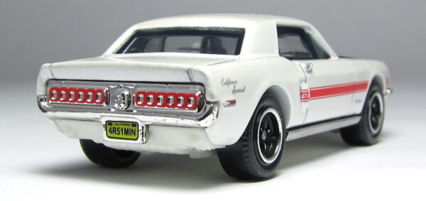 '68 Mustang GT/CS - “California Special-Pearl White w/Black Hood” (Matchbox “60th Anniversary” Collectible Series) “Rare-Vintage” (2012) 