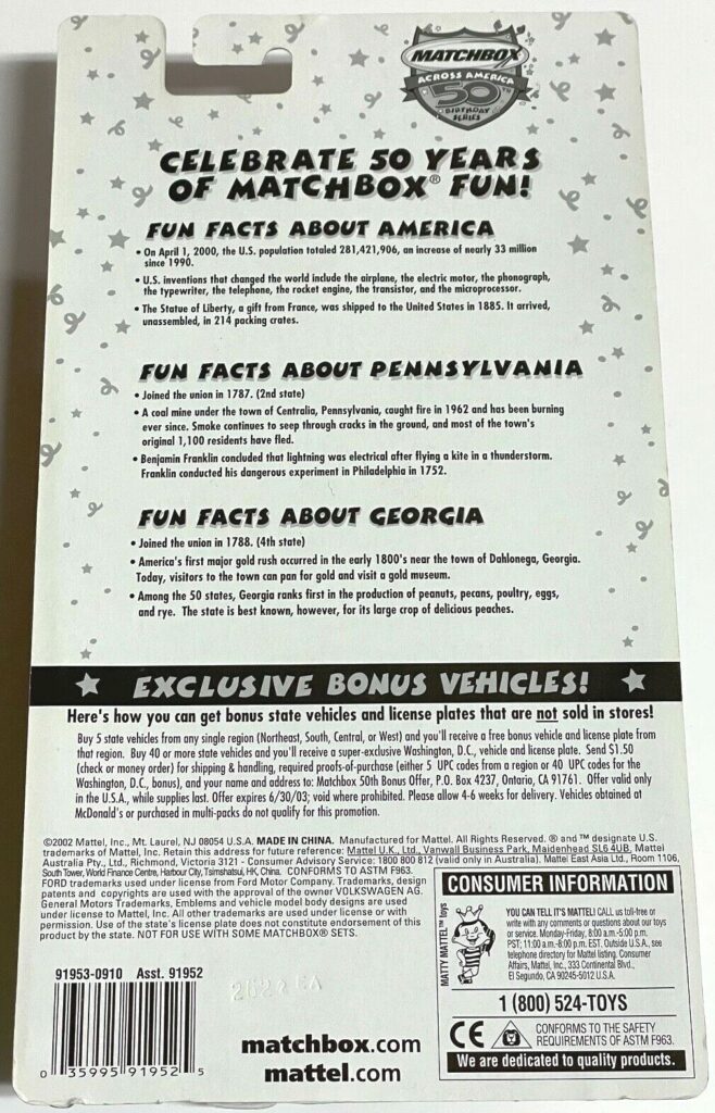 1957 Ford Thunderbird “USA” 3 Pack! (Across America)-1