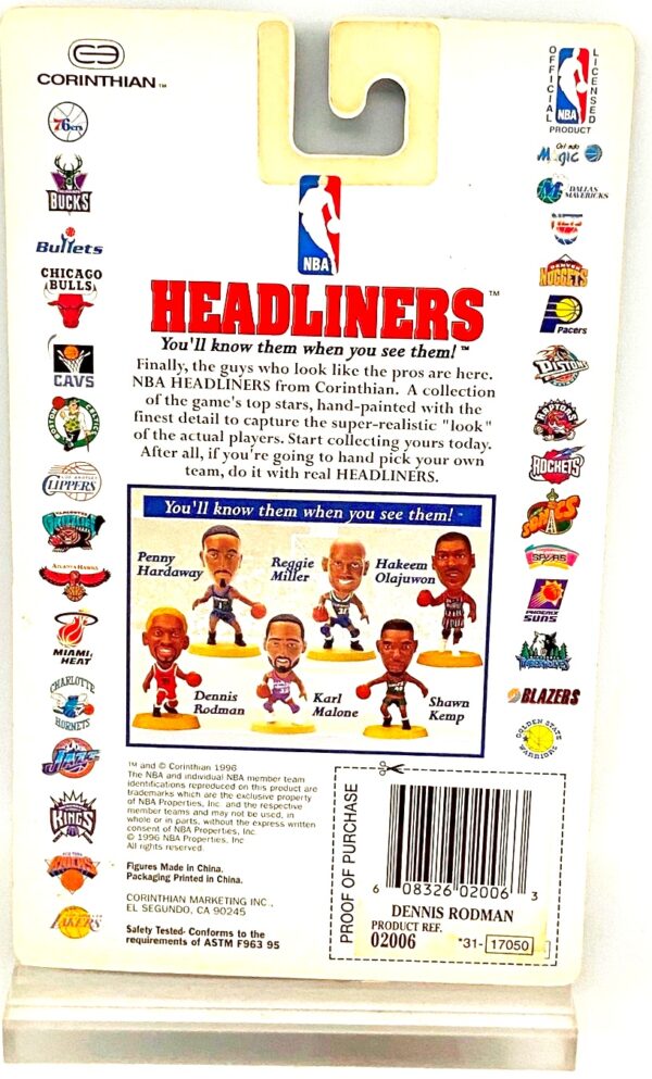 1996 Corinthian Headliners Dennis Rodman (O) (4)