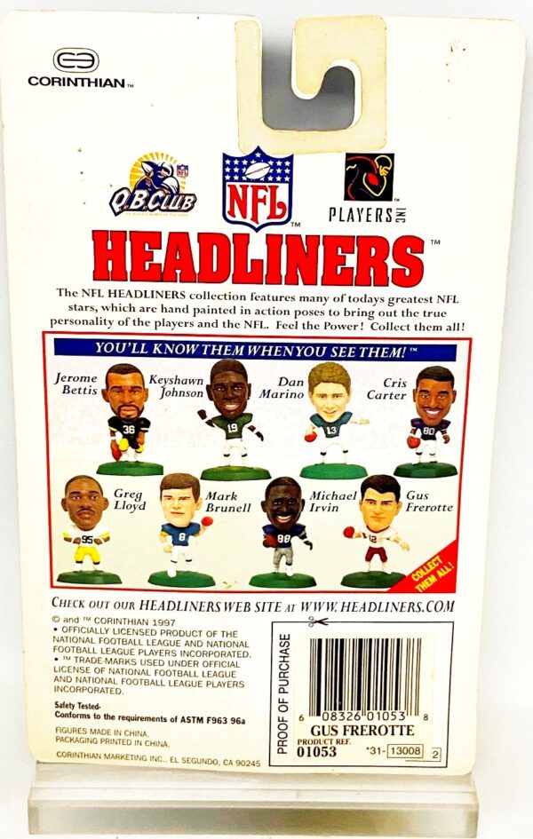 1996 Corinthian Headliners NFL Gus Frerotte (4)