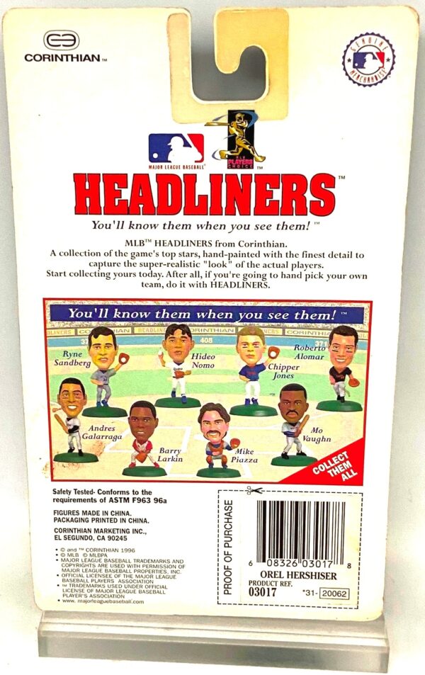 1996 Headliners MLB (Orel Hershiser) (4) 1996 Headliners MLB (Orel Hershiser) (4)