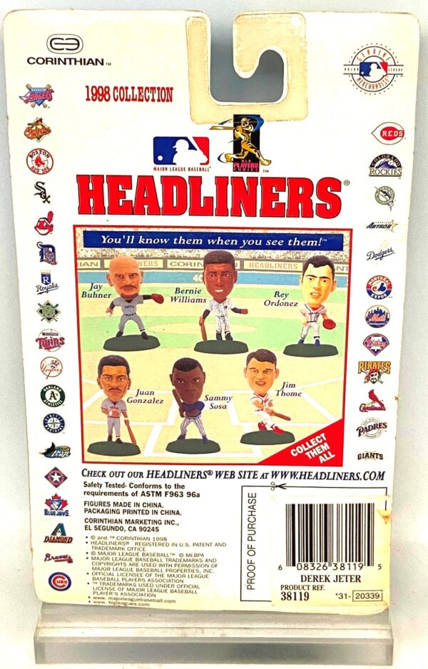 1998 Corinthian Headliners Derek Jeter (5)