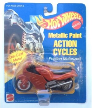 Vintage (Hotwheels Action Cycles Friction Motorized) Metallic Paint Collection (Hotwheels Diecast Metal) "Rare-Vintage" (1994)