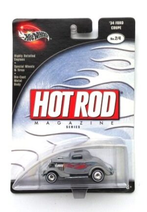 Vintage 34 Ford Coupe Hot Rod Mag Gray (000)