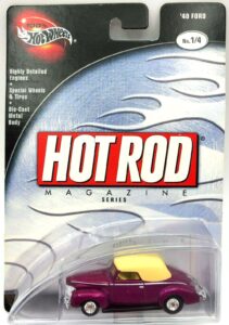 Vintage 40 Ford Coupe Hot Rod Mag Purple (1)
