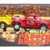Willys Gassers 2 Car Set Willys Gassers “Hot Rod Series” (Hotwheels "Exclusive Limited Edition 1:64 Scale" Willys Gassers 2-Car Plexi-Case Set) "Rare-Vintage" (2000)