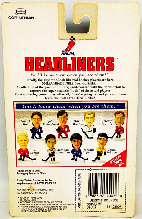1996 Headliners WGSS NHL #3 Jeremy Roenick (5)