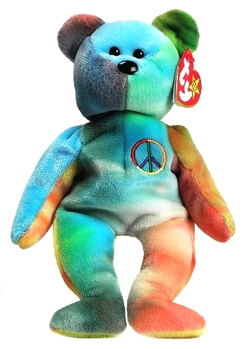 Peace Ty-Dyed (Pastel Bear) 
