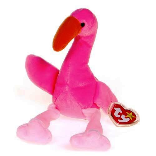 Ty Beanie Baby Pinky Flamingo 3rd Gen Heart PVC 1995 Boys Girls 3 for sale online 